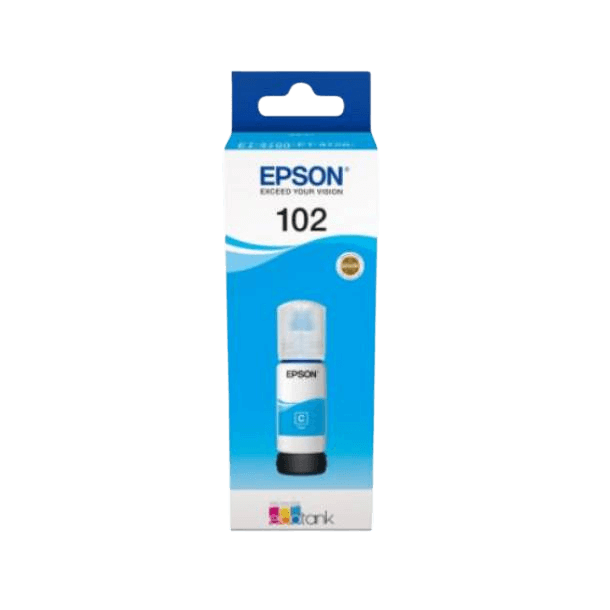 C13T03R240 Epson 102 cyan Blæk refill - 70 ml. - Original