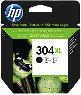 N9K08AE HP 304 sort XL Printerpatron - 6 ml. - Original