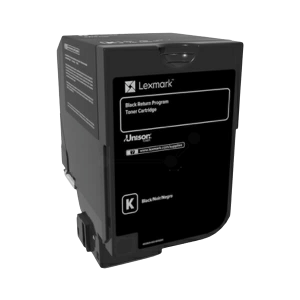Lexmark 74C20K0 sort toner - 3000 sider - Original