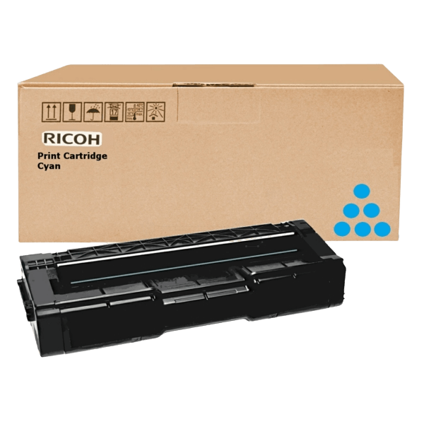 406480 / 407637 Ricoh TYPE SPC 310 HE cyan XL toner - 6000 sider - Original
