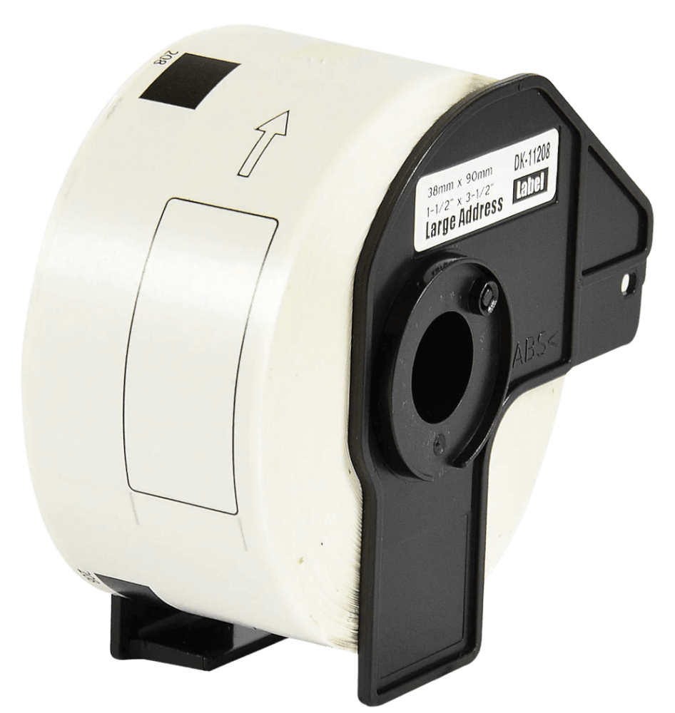 Brother DK11208 Hvid 38 x 90 mm, 400 stk. Printerpatron - Kompatibel