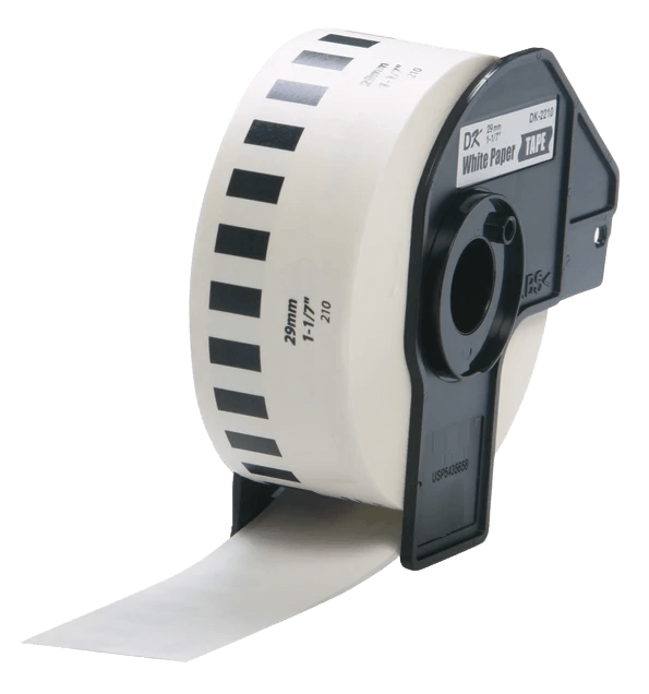 Brother DK22210 Hvid 29mm x 30,48 Printerpatron - Kompatibel