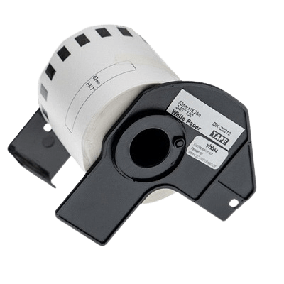 Brother DK22212 Hvid 62mm x 15,24m Printerpatron - Kompatibel