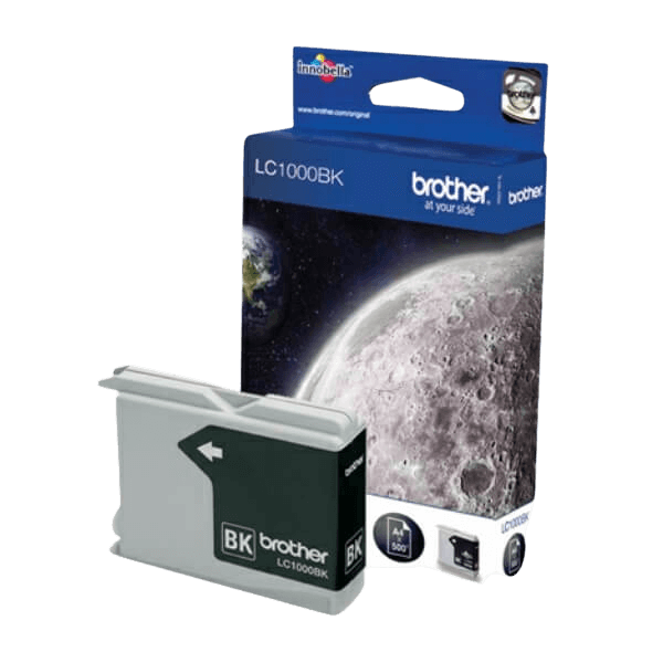 Brother LC1000BK sort Printerpatron - 500 sider - Original