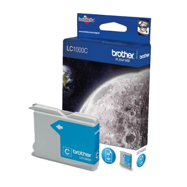 Brother LC1000C cyan Printerpatron - 400 sider - Original