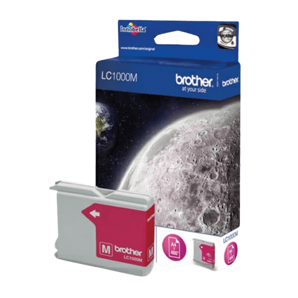 Brother LC1000M magenta Printerpatron - 400 sider - Original
