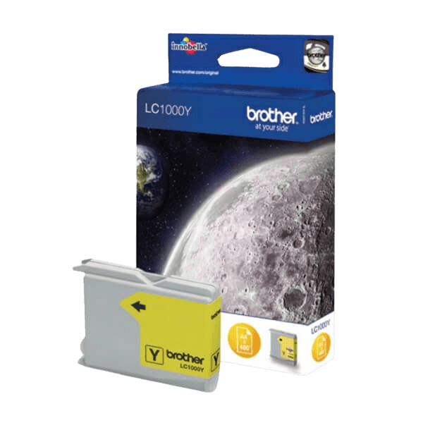 Brother LC1000Y gul Printerpatron - 400 sider - Original