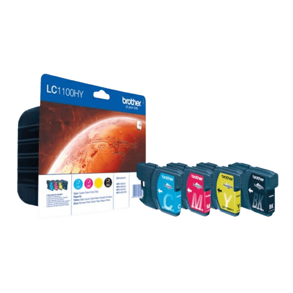 Brother LC1100HY CMYK XL Printerpatron - 3000 sider - Original