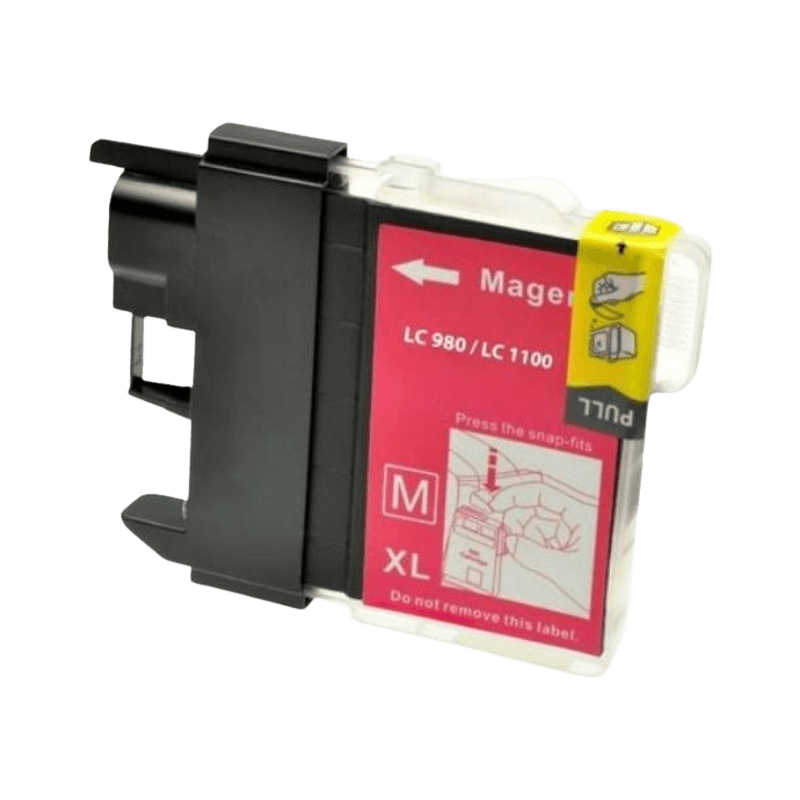 Brother LC-1100M magenta Printerpatron - 10,6 ml. - Kompatibel