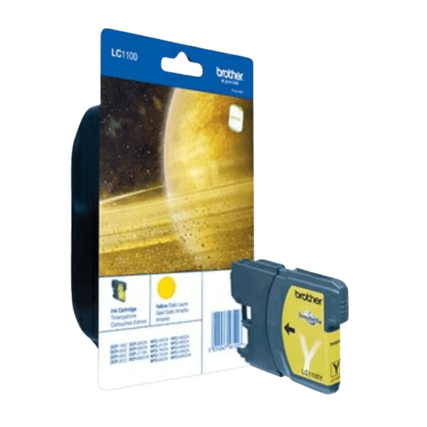 Brother LC1100Y gul Printerpatron - 6 ml. - Original