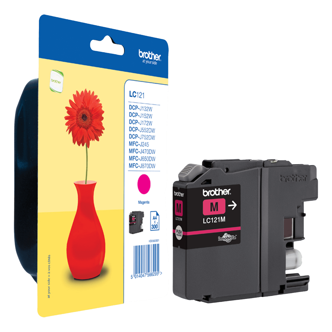 Brother LC121M magenta Printerpatron - 300 sider - Original