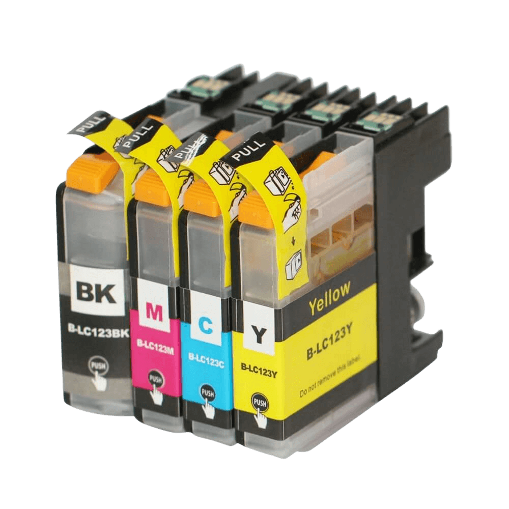 4 stk. Brother LC123 Printerpatron rabatpakke - Kompatibel