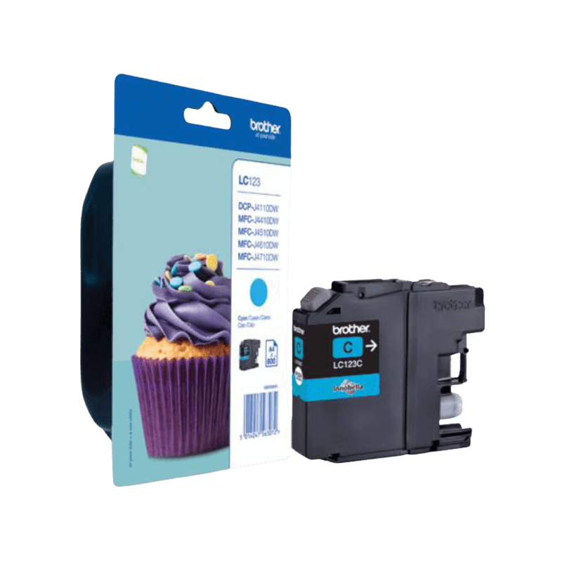 Brother LC123C cyan Printerpatron - 600 sider - Original