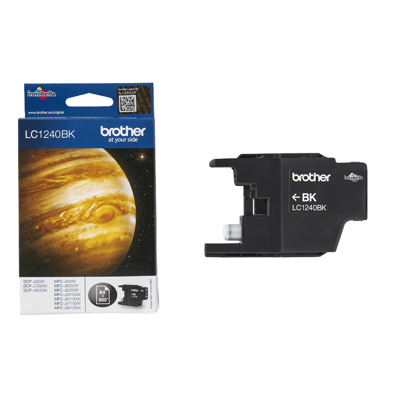 Brother LC1240BK sort XL Printerpatron - 600 sider - Original