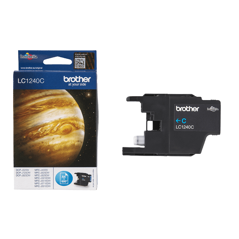 Brother LC1240C cyan XL Printerpatron - 600 sider - Original