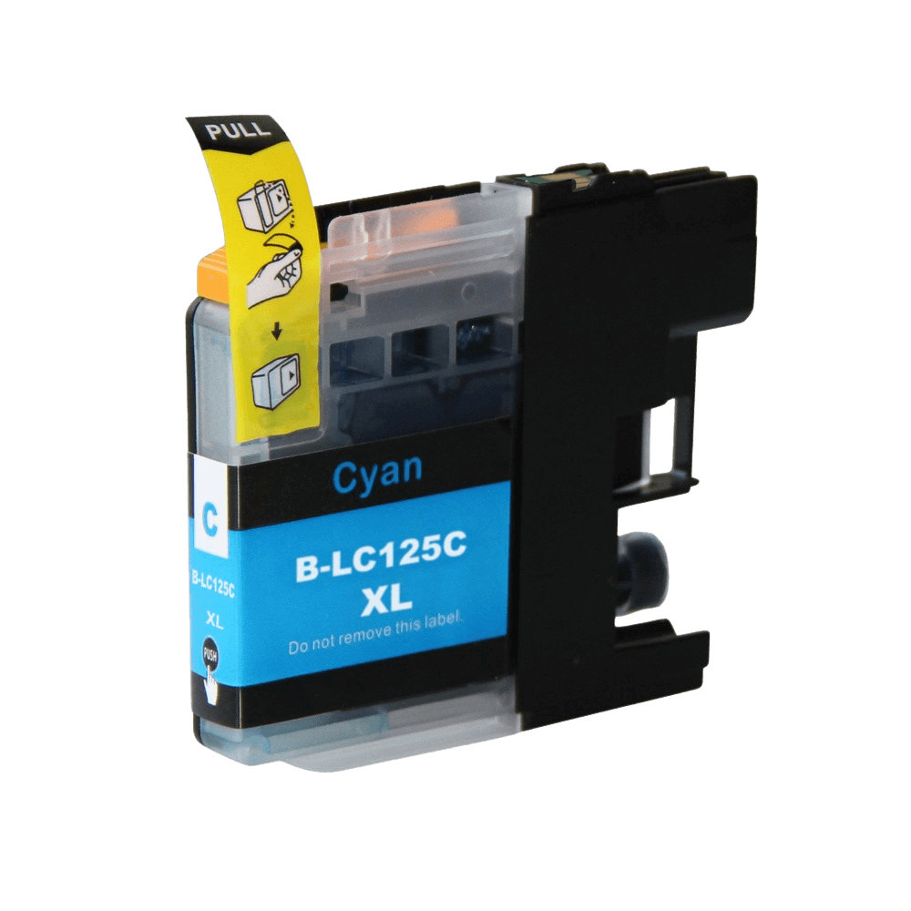Brother LC-125C cyan XL Printerpatron - 22 ml. - Kompatibel