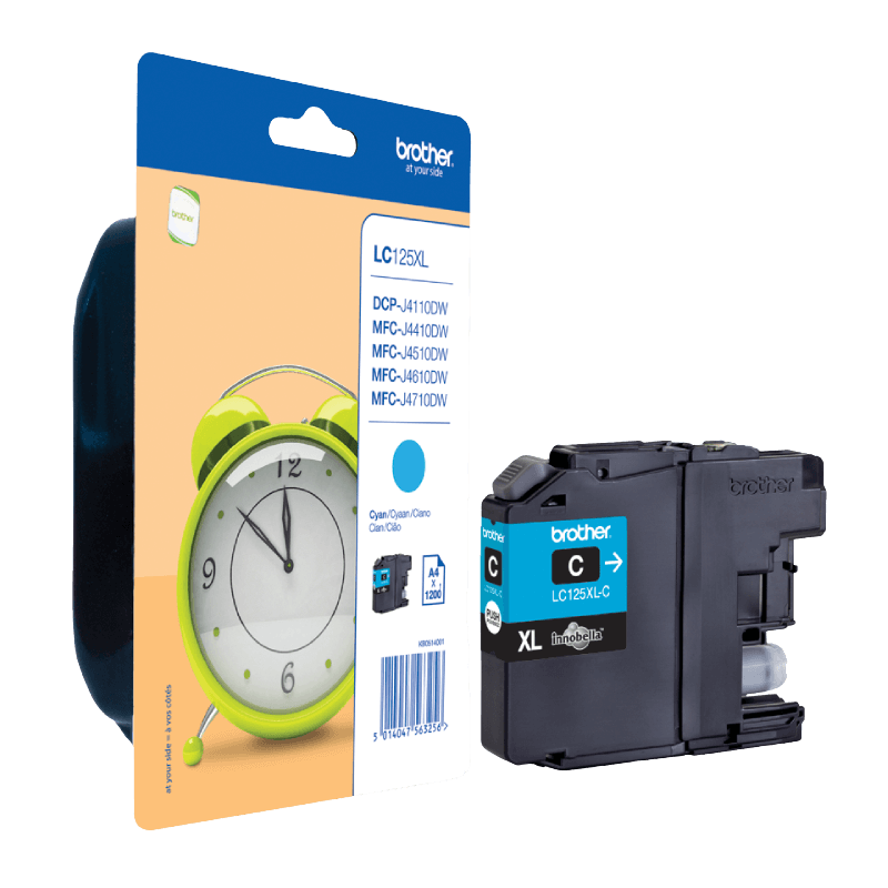 Brother LC125C cyan XL Printerpatron - 1200 sider - Original