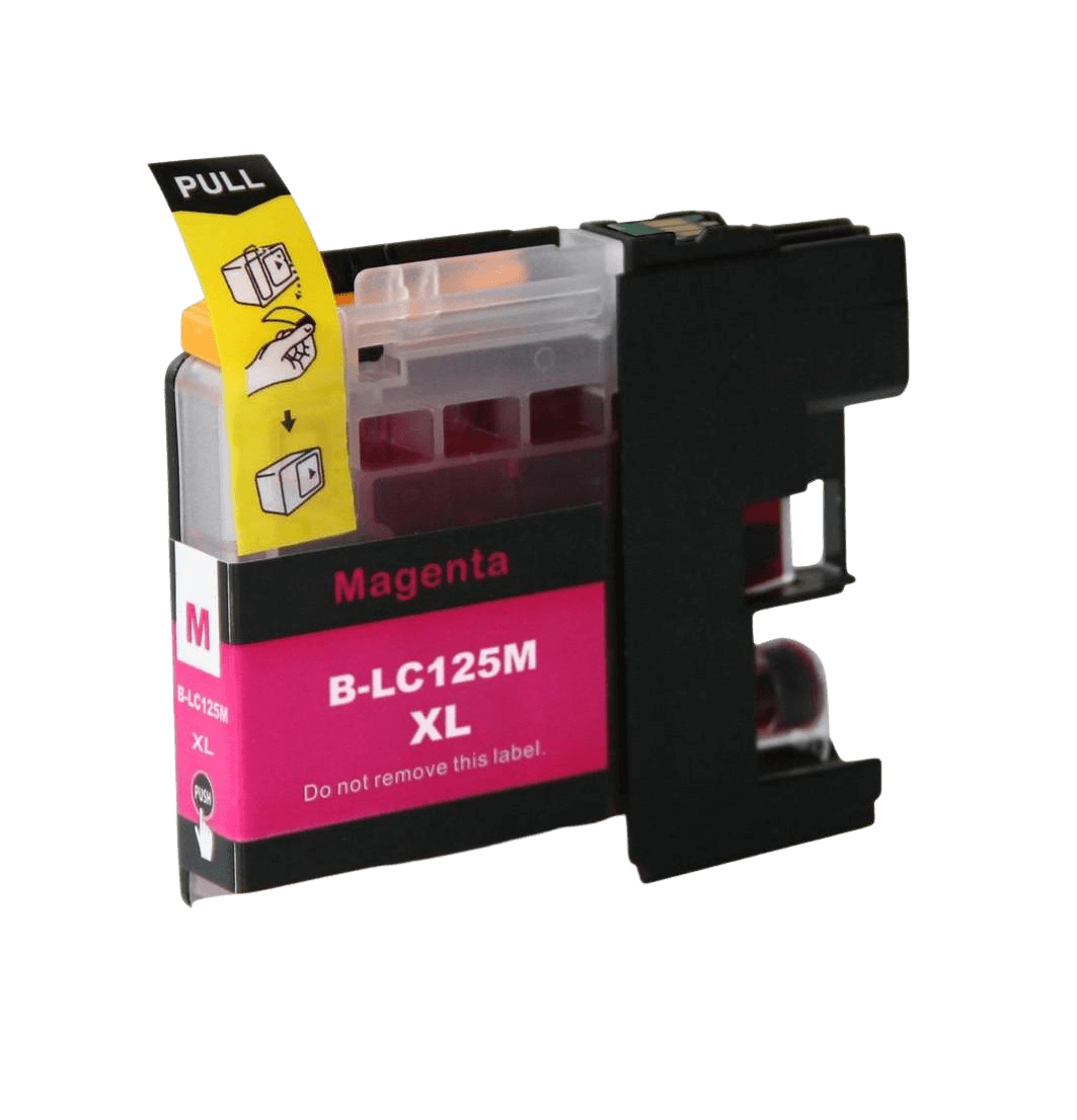 Brother LC-125M magenta XL Printerpatron - 22 ml. - Kompatibel