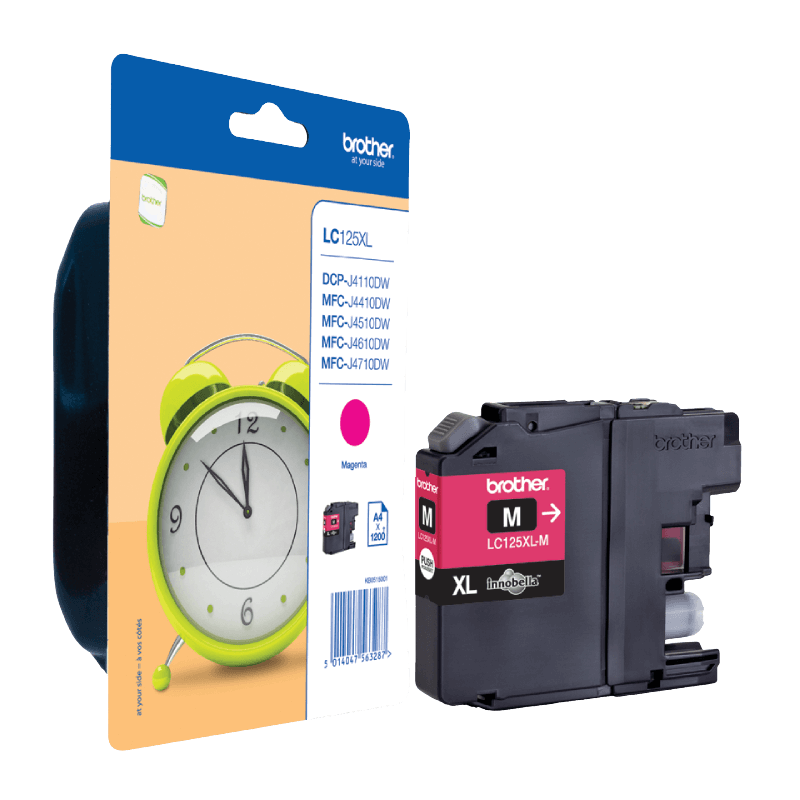 Brother LC125M magenta XL Printerpatron - 1200 sider - Original