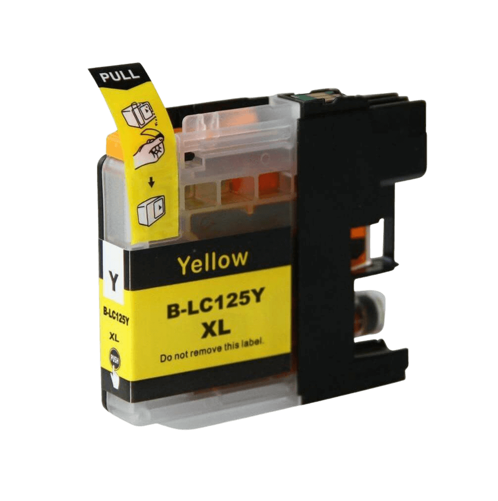Brother LC-125Y gul XL Printerpatron - 22 ml. - Kompatibel