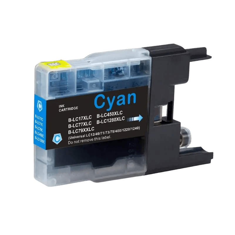 Brother LC-1280C cyan XXL Printerpatron - 20 ml. - Kompatibel