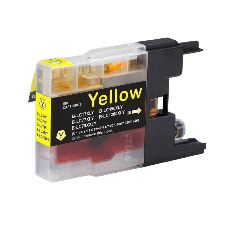 Brother LC-1280Y gul XXL Printerpatron - 20 ml. - Kompatibel