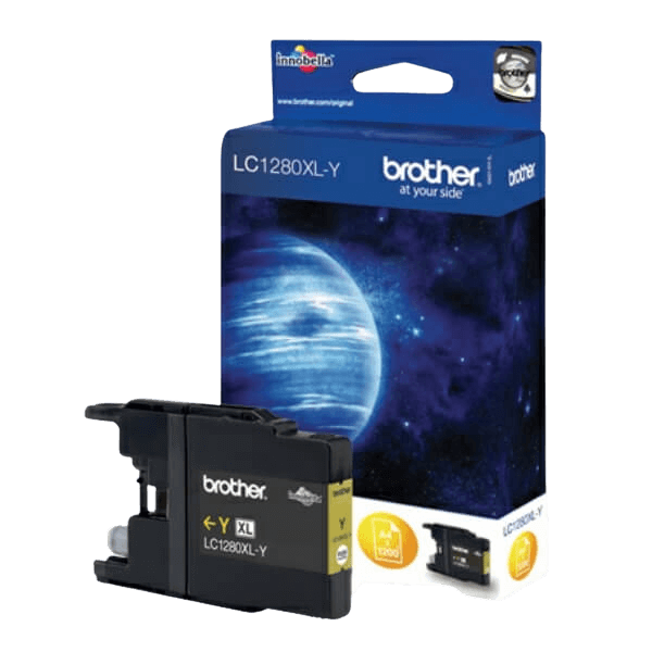 Brother LC1280Y gul XXL Printerpatron - 1200 sider - Original