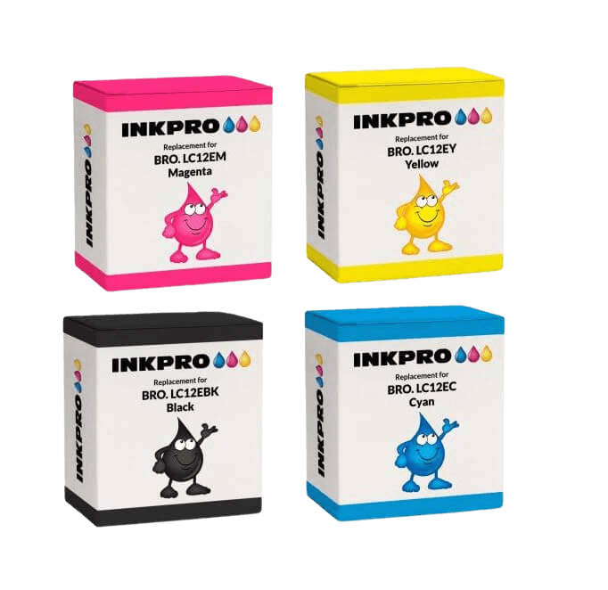 4 stk. Brother LC12E Printerpatron rabatpakke - Kompatibel