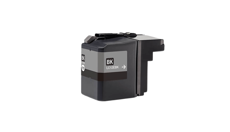 Brother LC12EBK sort Printerpatron - 58 ml. - Kompatibel