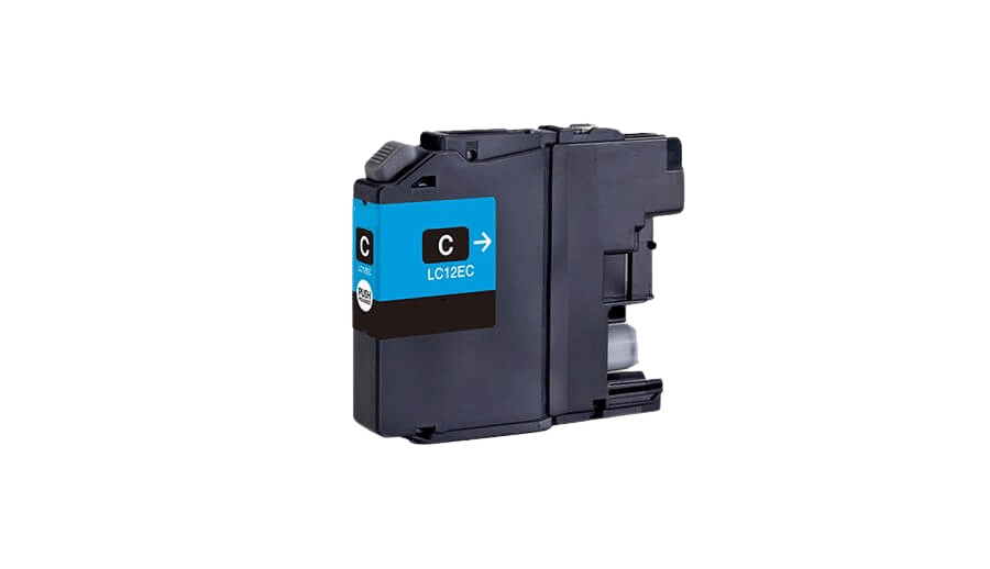 Brother LC12EC cyan Printerpatron - 13 ml. - Kompatibel
