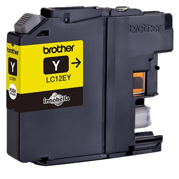 Brother LC12EY gul Printerpatron - 1200 sider - Original