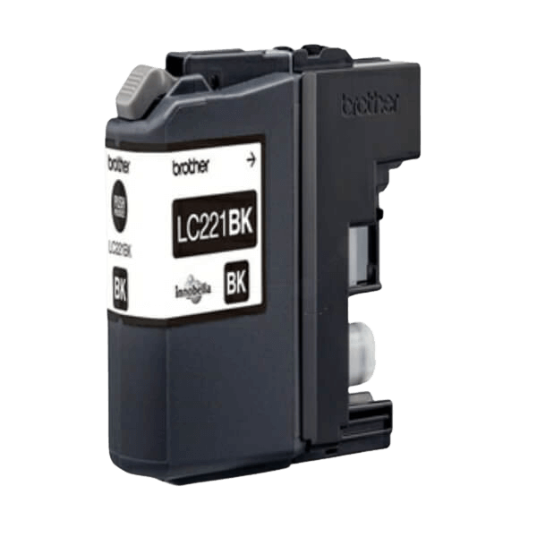 Brother LC221BK sort Printerpatron - 260 sider - Original