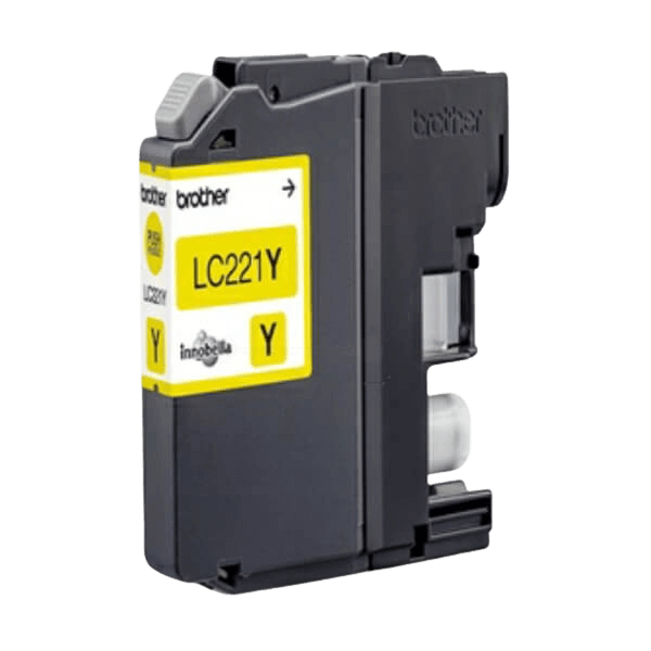 Brother LC221Y gul Printerpatron - 260 sider - Original