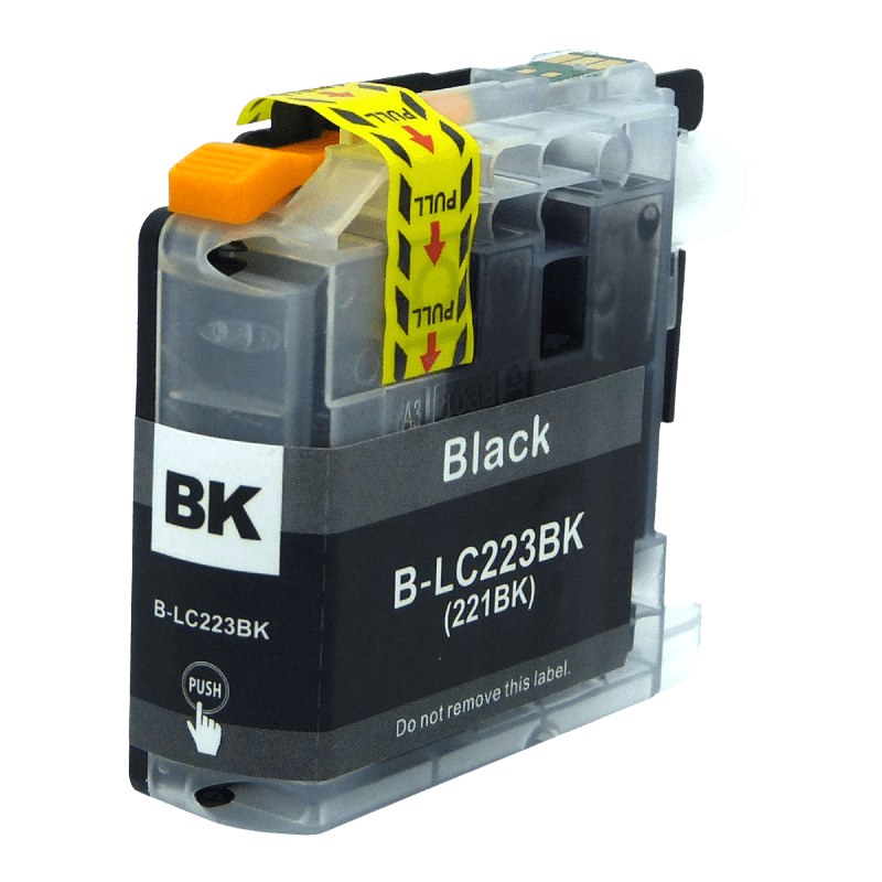 Brother LC-223BK sort Printerpatron - 21 ml. - Kompatibel