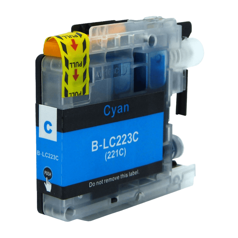 Brother LC-223C cyan Printerpatron - 10,6 ml. - Kompatibel