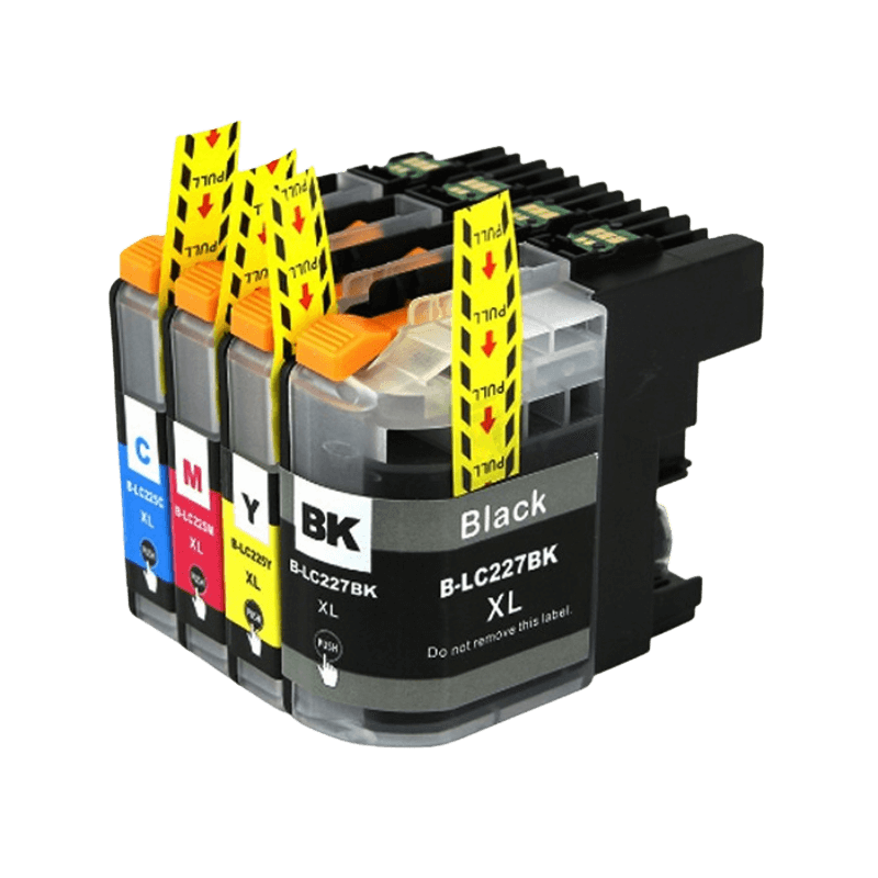 4 stk. XL Brother LC225 / LC227 Printerpatron rabatpakke - Kompatibel