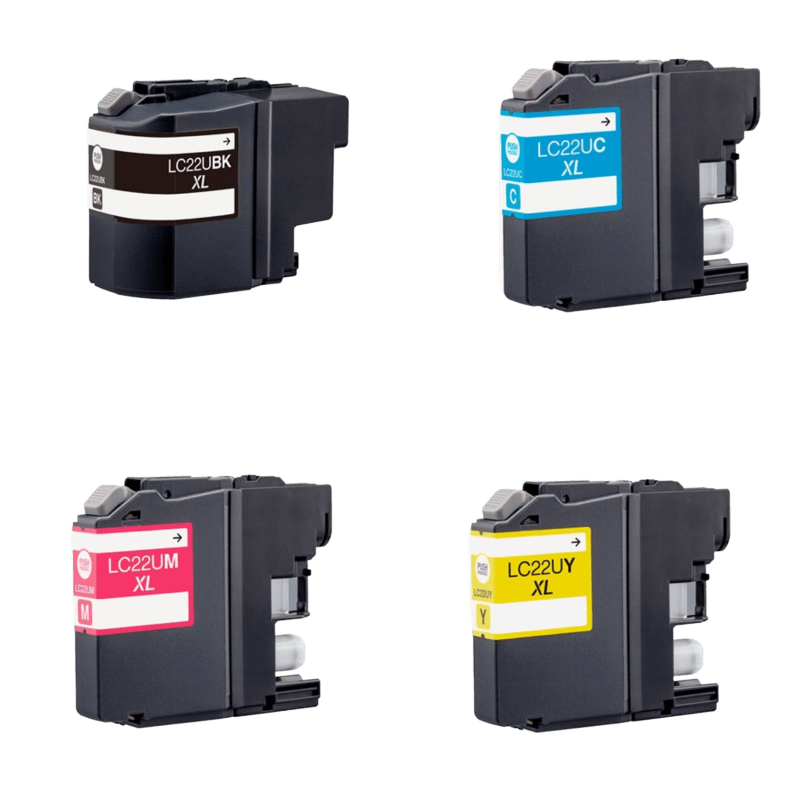4 stk. Brother LC22U Printerpatron rabatpakke - Kompatibel