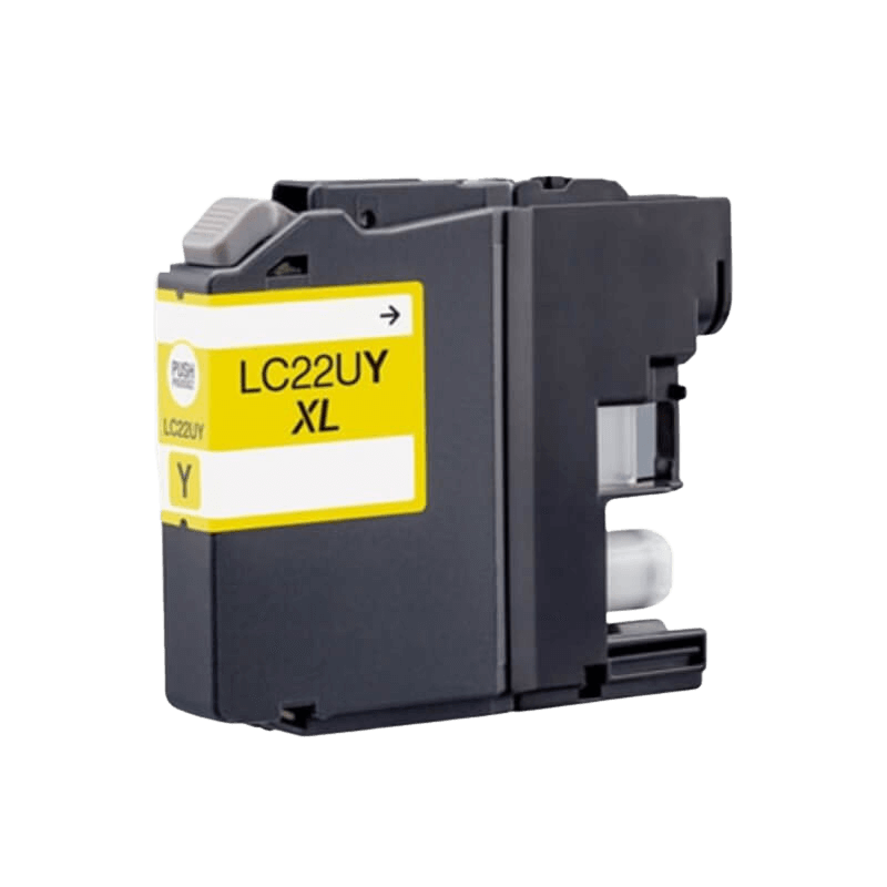 Brother LC-22UY gul Printerpatron - 13 ml. - Kompatibel