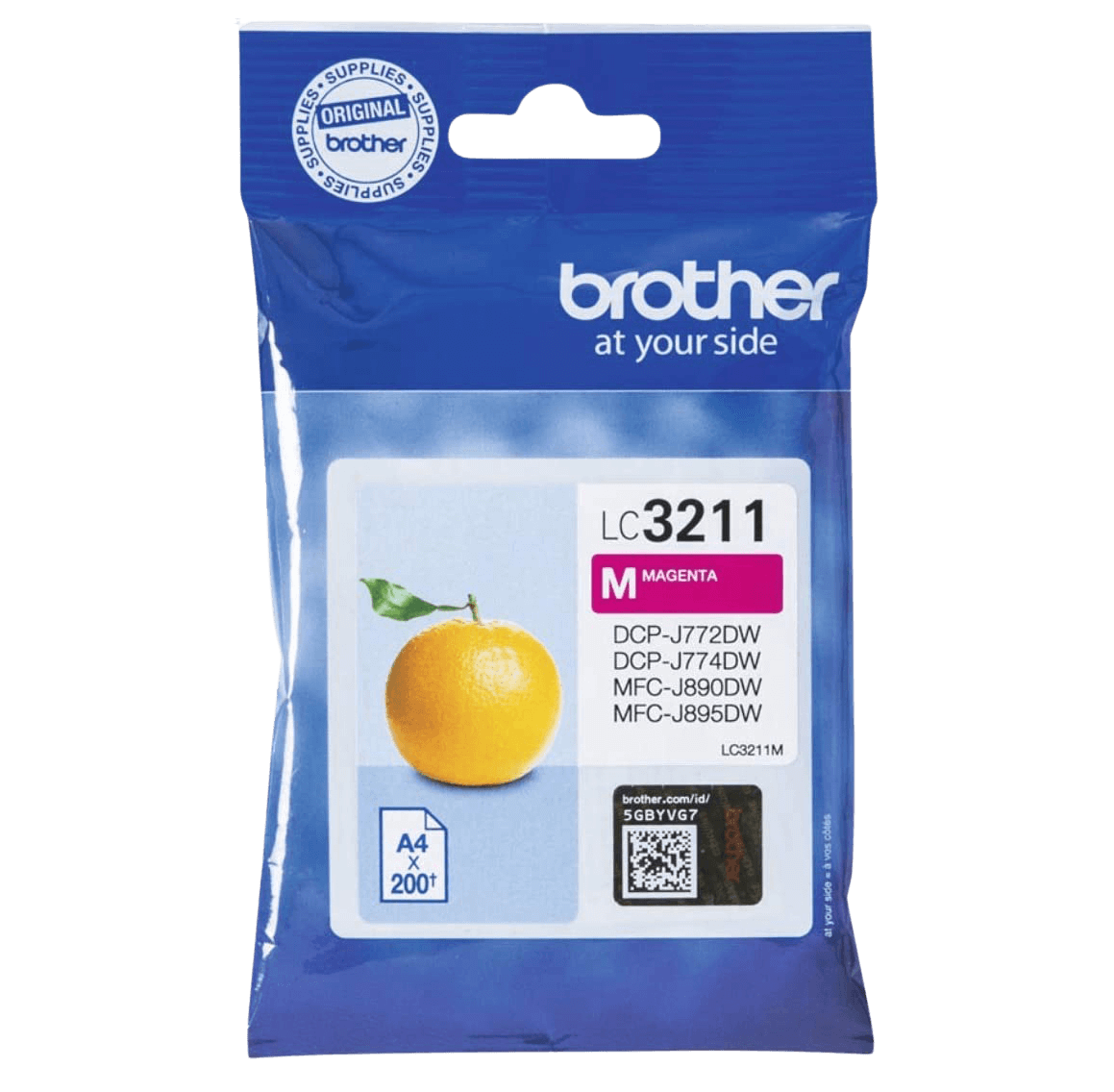 Brother LC3211M magenta Printerpatron - 200 sider - Original
