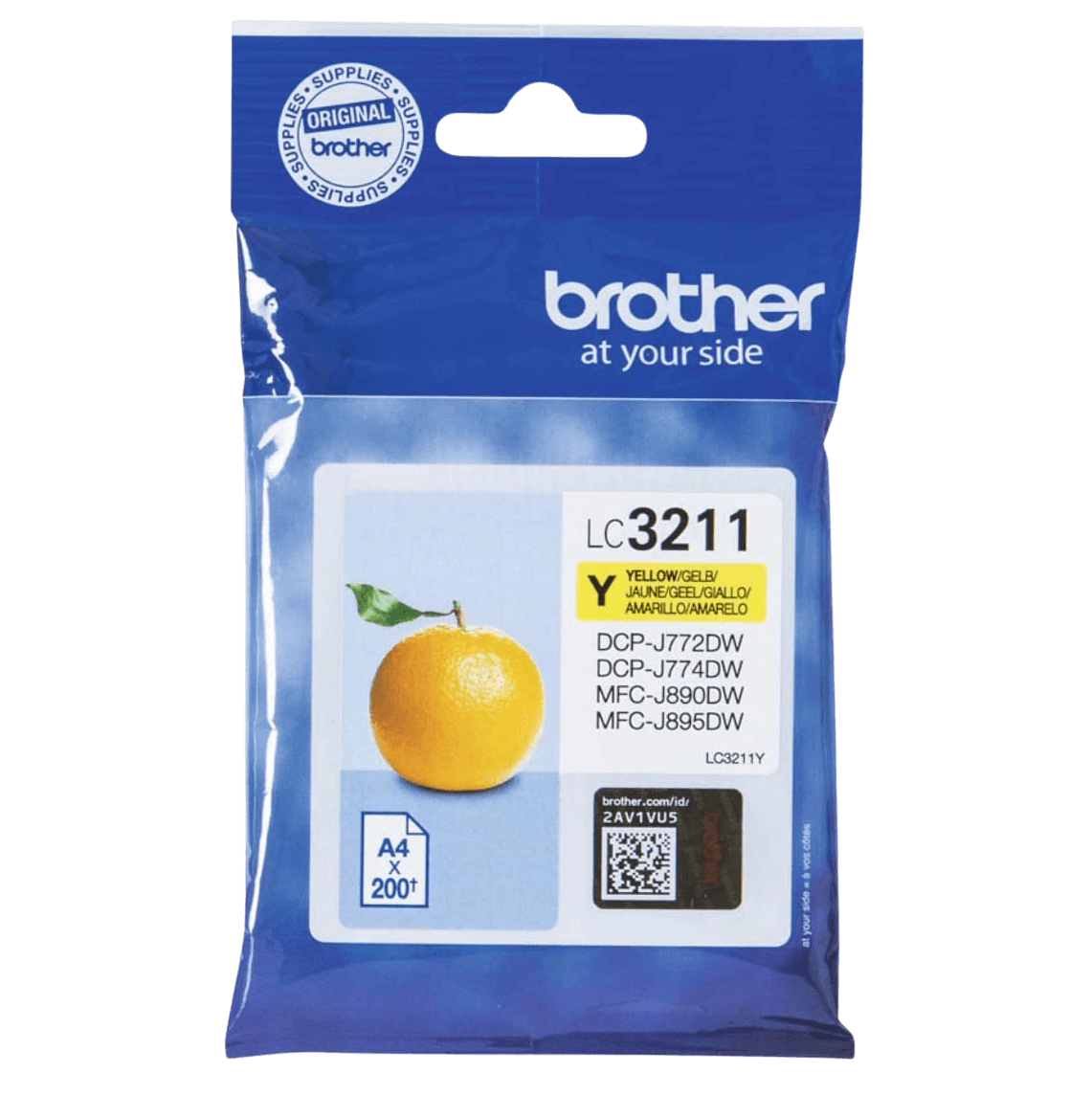Brother LC3211Y gul Printerpatron - 200 sider - Original