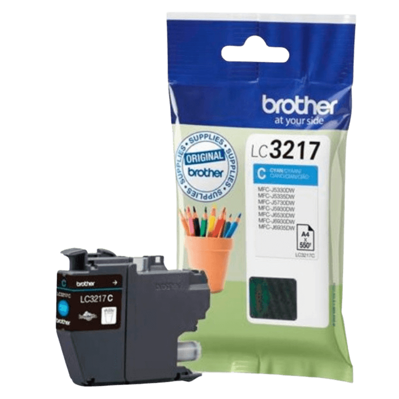 Brother LC3217C cyan Printerpatron - 550 sider - Original