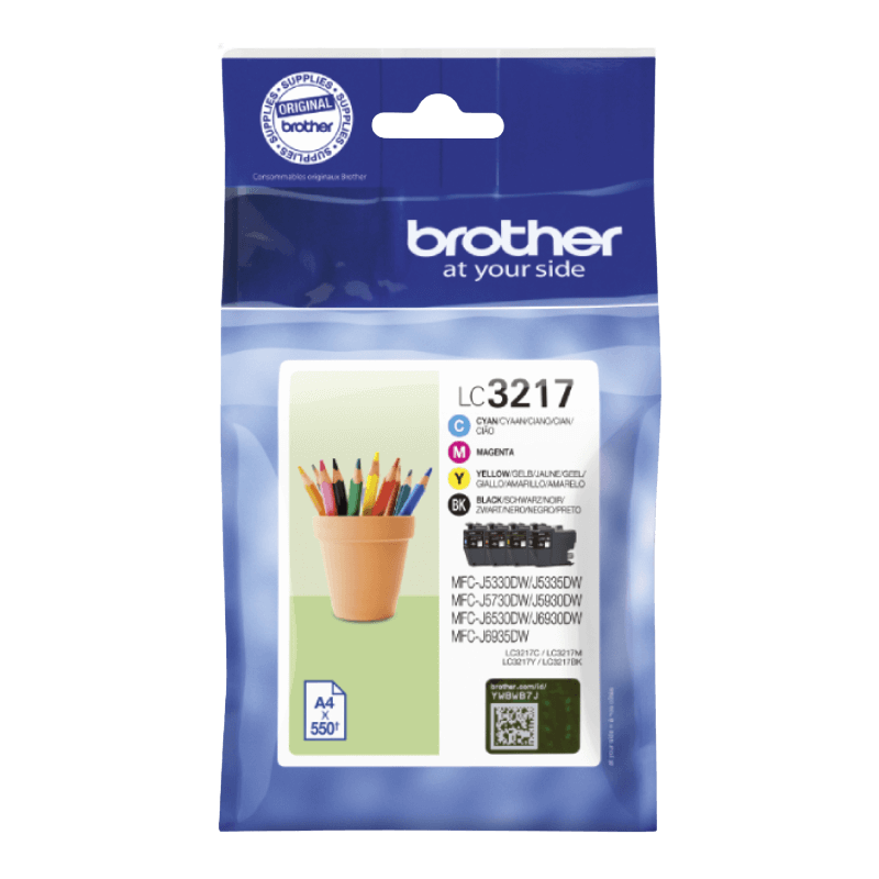 Brother LC3217VALDR CMYK Printerpatron - 2200 sider - Original