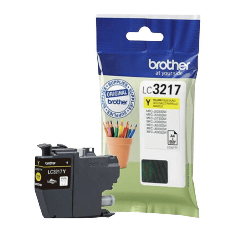 Brother LC3217Y gul Printerpatron - 550 sider - Original