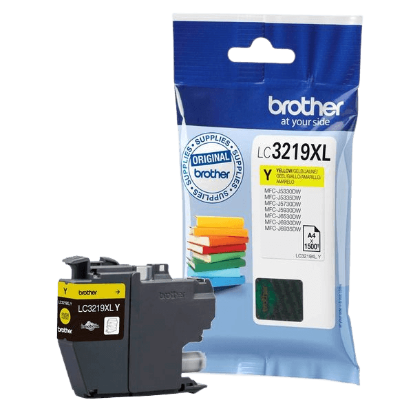Brother LC3219XLY gul XL Printerpatron - 1500 sider - Original