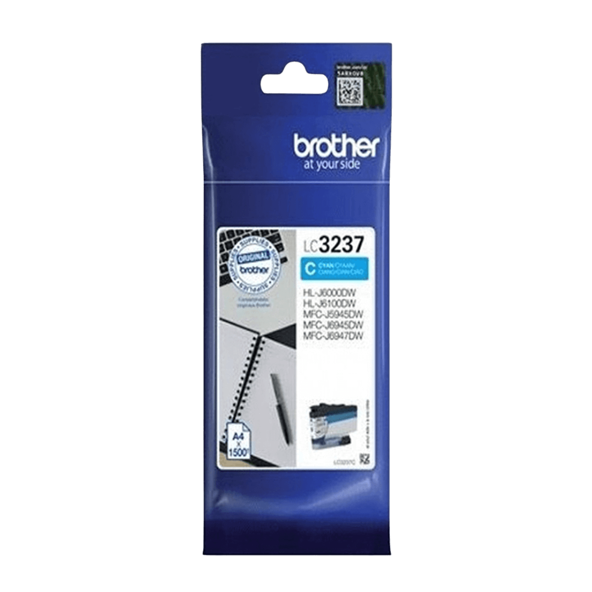 Brother LC3237C cyan Printerpatron - 1500 sider - Original