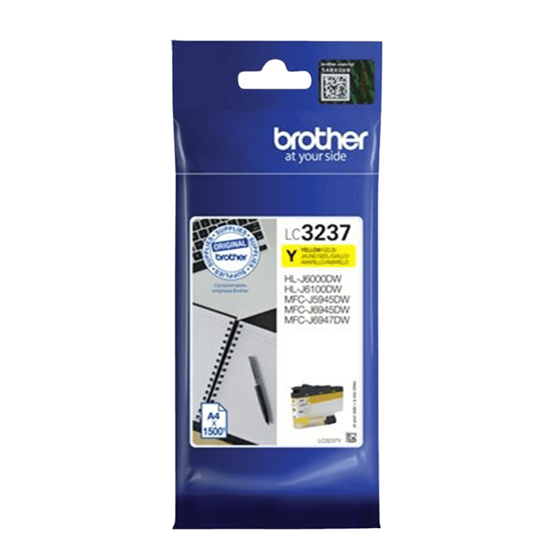 Brother LC3237Y gul Printerpatron - 1500 sider - Original