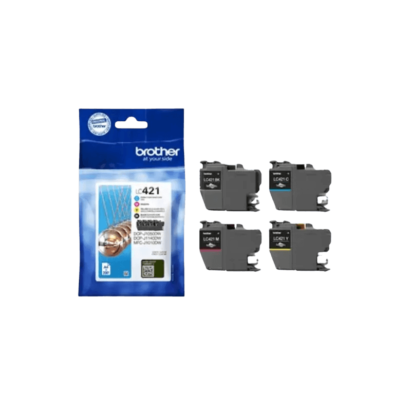 Brother LC421VALDR CMYK Printerpatron - 800 sider - Original