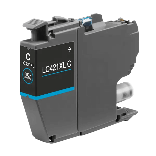 Brother LC421XLC cyan XL Printerpatron - 500 sider - Kompatibel