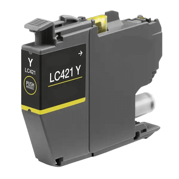 Brother LC421Y gul Printerpatron - 200 sider - Kompatibel