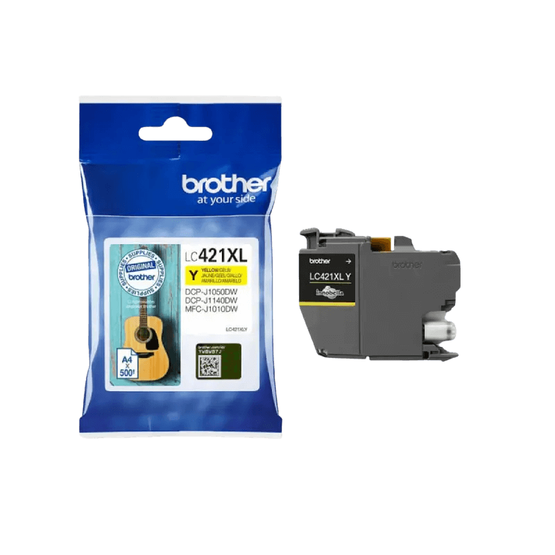 Brother LC421Y gul Printerpatron - 200 sider - Original